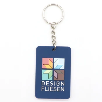 Keychain Manufacturer Factory Price Custom Embossed Logo 2d Soft Pvc Keychain Rubber Key Ring