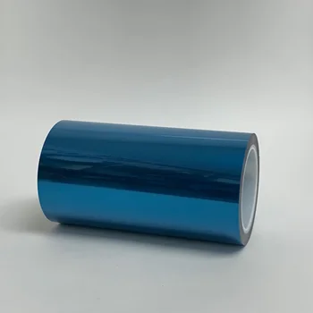 Single Side Polyester Material Film For Die Cutting Adhesive Protective Film Roll For Glass