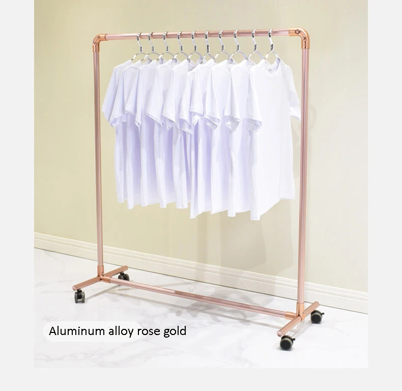 Rose gold hanging rail hot sale