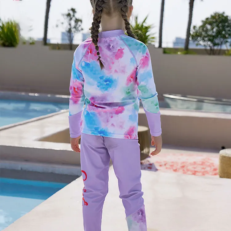 Custom 2025 Children Modest Split Swimsuit Manufacturer Beach Bathing Kids Diving Wear UPF 50+ Swimwear 3 Pcs Girls Surfing Suit