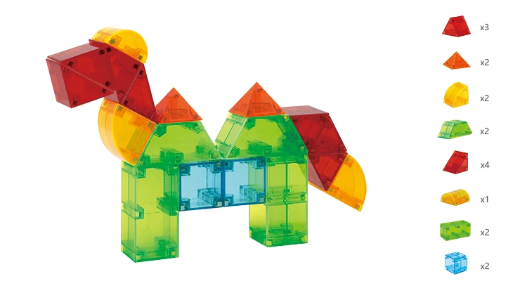 Magfun Cuboid Magnetic Building Blocks - Creative Educational Toy Set ...