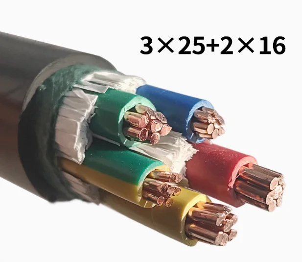 Lage En Hoogspanning Zr Yjv 0.6/1kv Nyy 3*240Mm Koperen Geleider Xlpe Pvc Schede Elektrische Kabel Stroomkabel