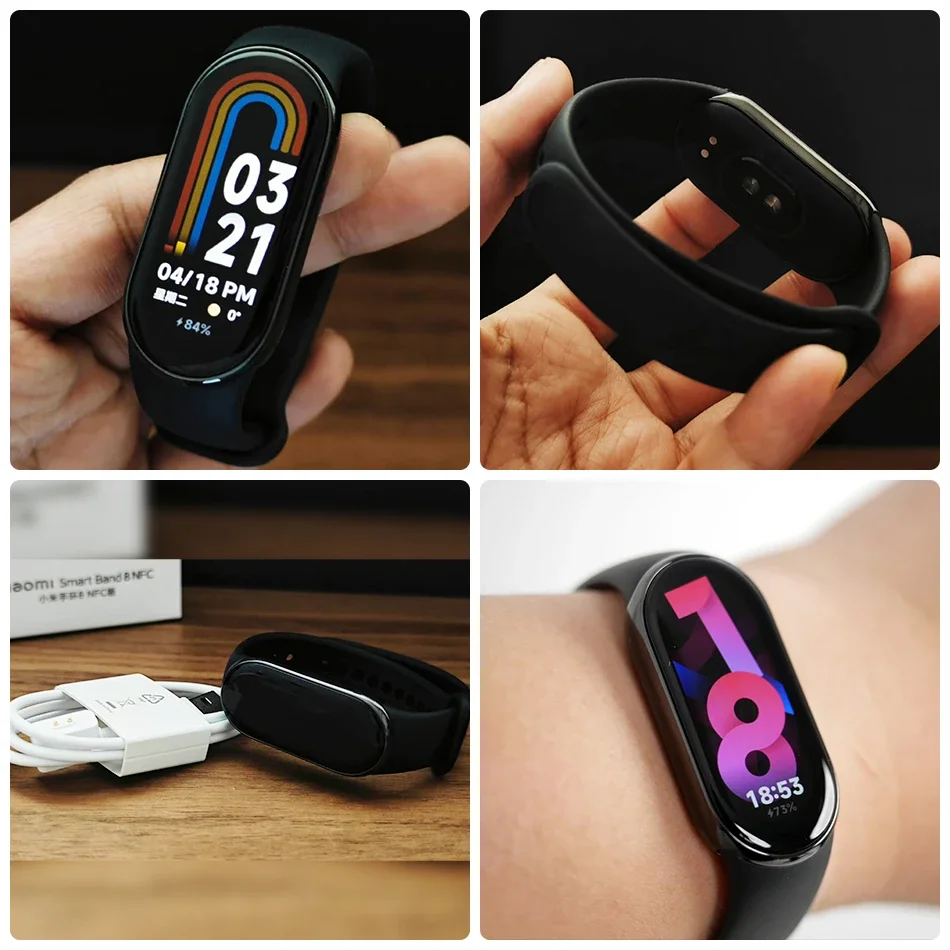 Xiaomi Mi Band 8 - Smart Bracelet with GPS and IP68 Waterproof