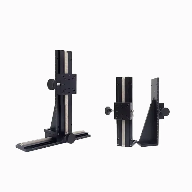 Z-Axis Optical Platform LWZ Aluminum Single-Axis Manual Fine-Tuning Screw Bearing Dovetail Groove Long-Stroke Adjustable