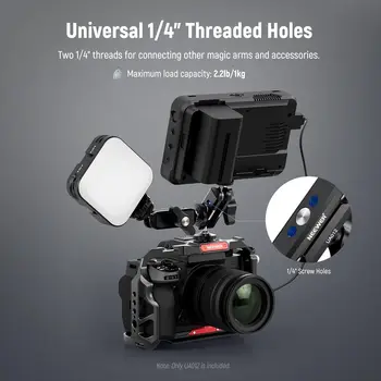 NEEWER CNC Machined Aluminum Alloy  Flexible Articulating Magic Arm with Dual Ball Heads detail image