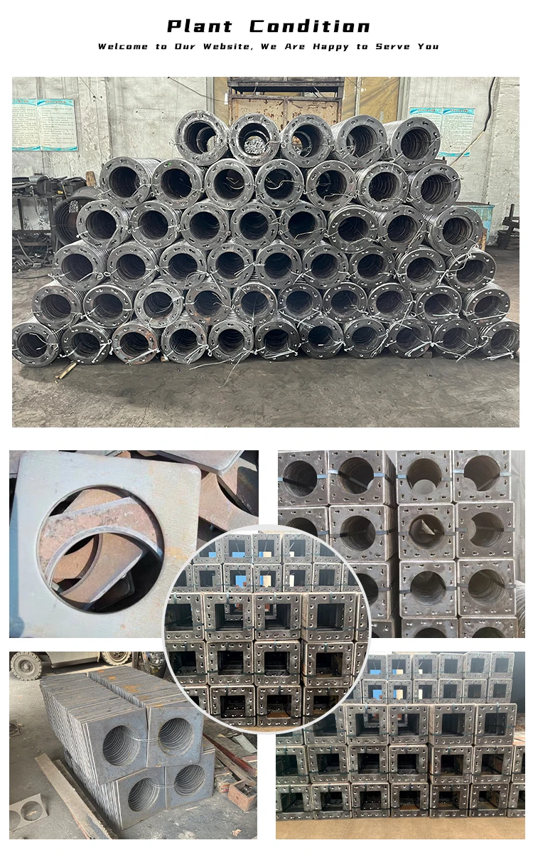 Factory direct sales square steel Q235B end plates for concrete pipe piles made in China manufacture