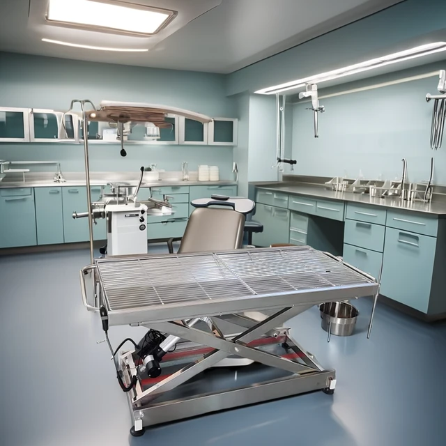 Factory Direct Sales Veterinary Hospital Surgical Treatment Equipment Pet Dog Beauty Operation Hydraulic BedTable