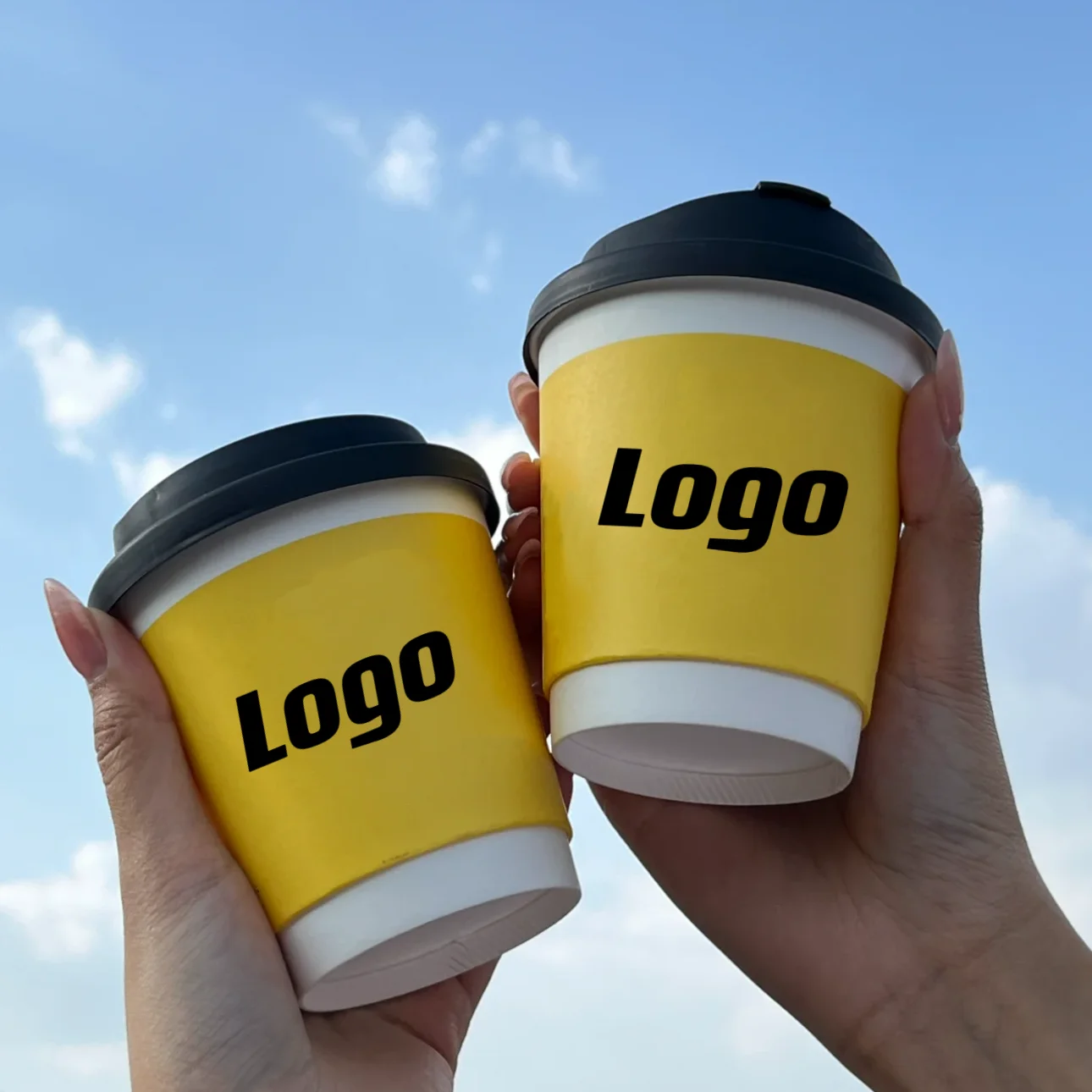Wholesale Printing Double Layer Paper Cups 8oz 12oz 16oz 20oz Paper ...