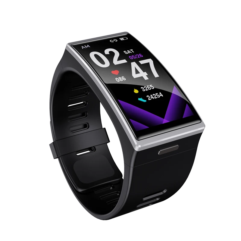 Изготовленный На Заказ смарт-одежда очарование нержавеющая сталь мужские спортивные смарт-браслет женские резиновые часы для смартфона