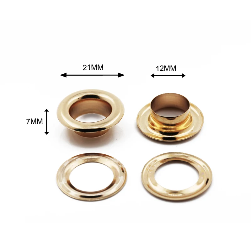 Высокое качество люверсы gunmetal черный никель круглой формы 12 мм латунные для баннерной обуви