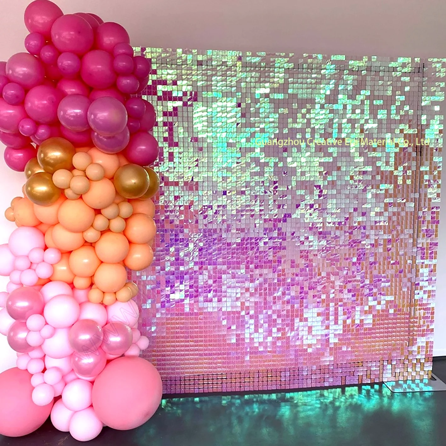 Высококачественный Блестящий настенный фон рекламный дисплей Фотофон с блестками для свадебной вечеринки