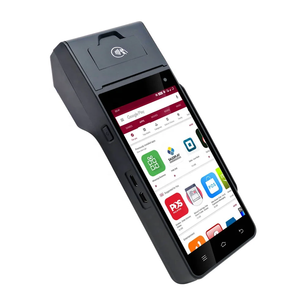 ZCS Z90 Smart Biometric Machine with Multiple Finger Sensor POS  Ticket Printing Mobile POS Machine
