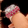 White diamond ring-Open Size