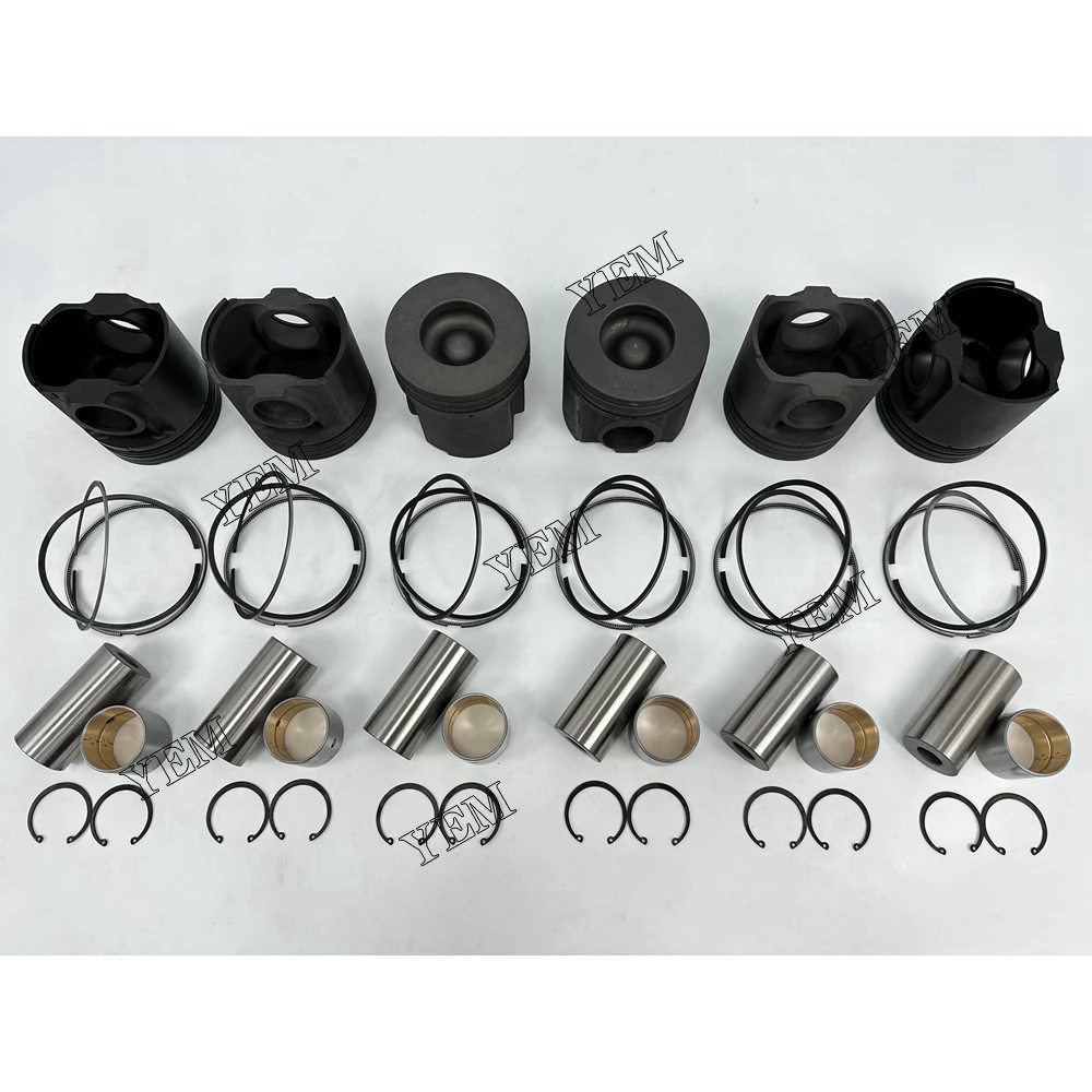 For Komatsu 6D125 Piston Rings Set Engine Parts 3