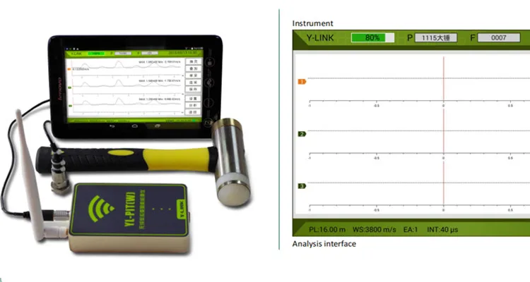 ASTM D5882-16 Épreuve d'intégrité des piles à faible contrainte et testeur d'intégrité des piles à faible contrainte