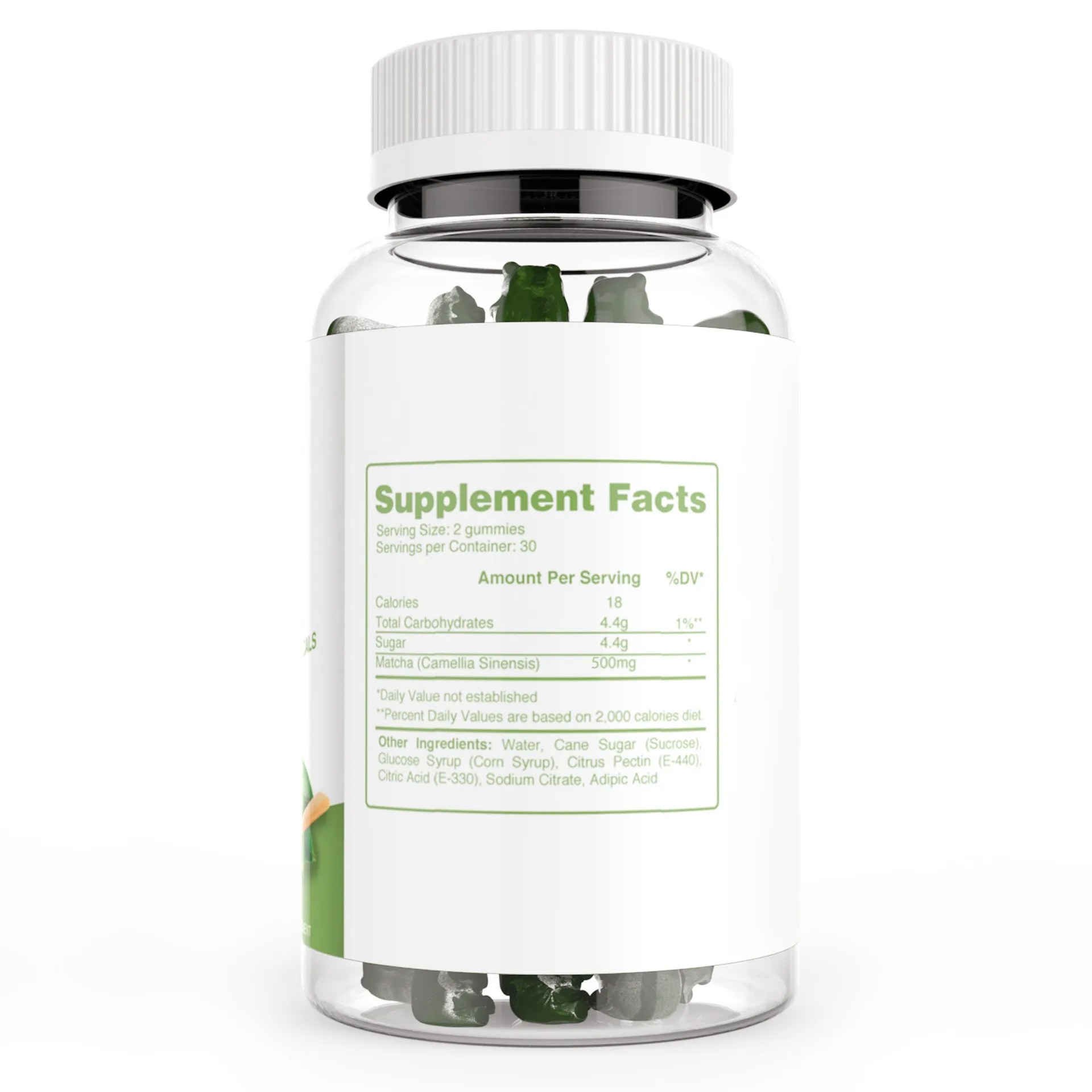 Hot Selling Japan Matcha Gummy Green Tea Extract Gummies For Weight