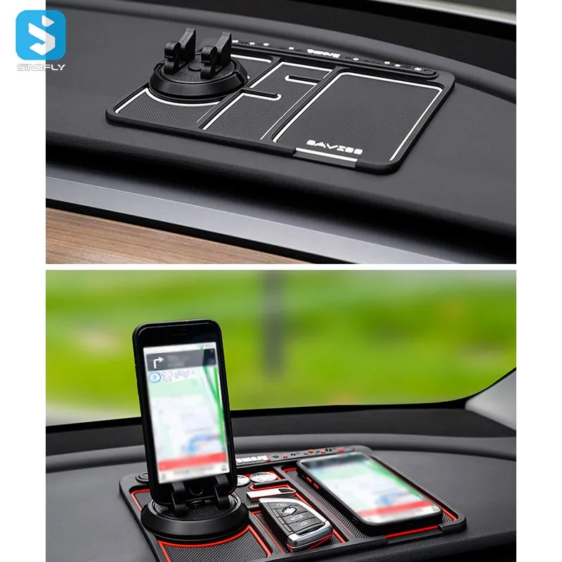 Multifunctional Silicone Anti Slip Car Dash Sticky Pads Nonslip Phone