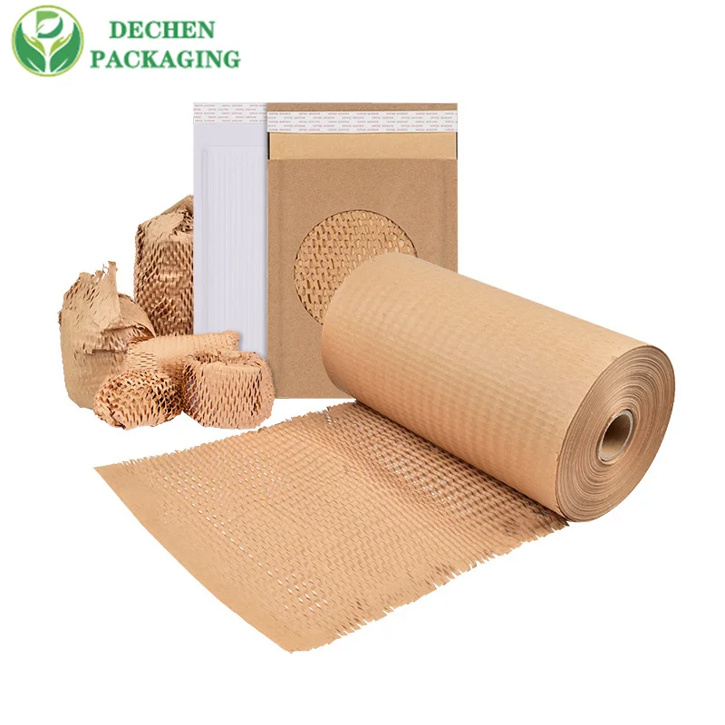 Rouleau de papier nid d'abeille housse de papier nid d'abeille bouchon de bouteille