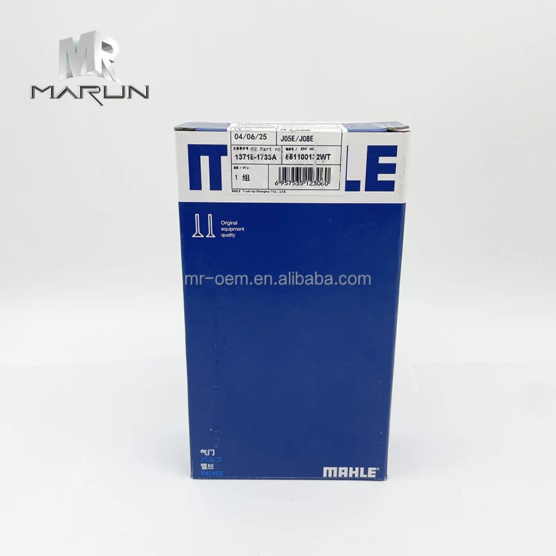 J05E J08E 13715-1733 Original Exhaust Valve for Excavator ZK250-8 Construction Machinery Engine Parts