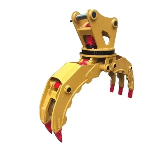 Factory Excavator Hydraulic 360 Degree Rotating Grapple Wooden Grapple Log Grapple Stone Grapple