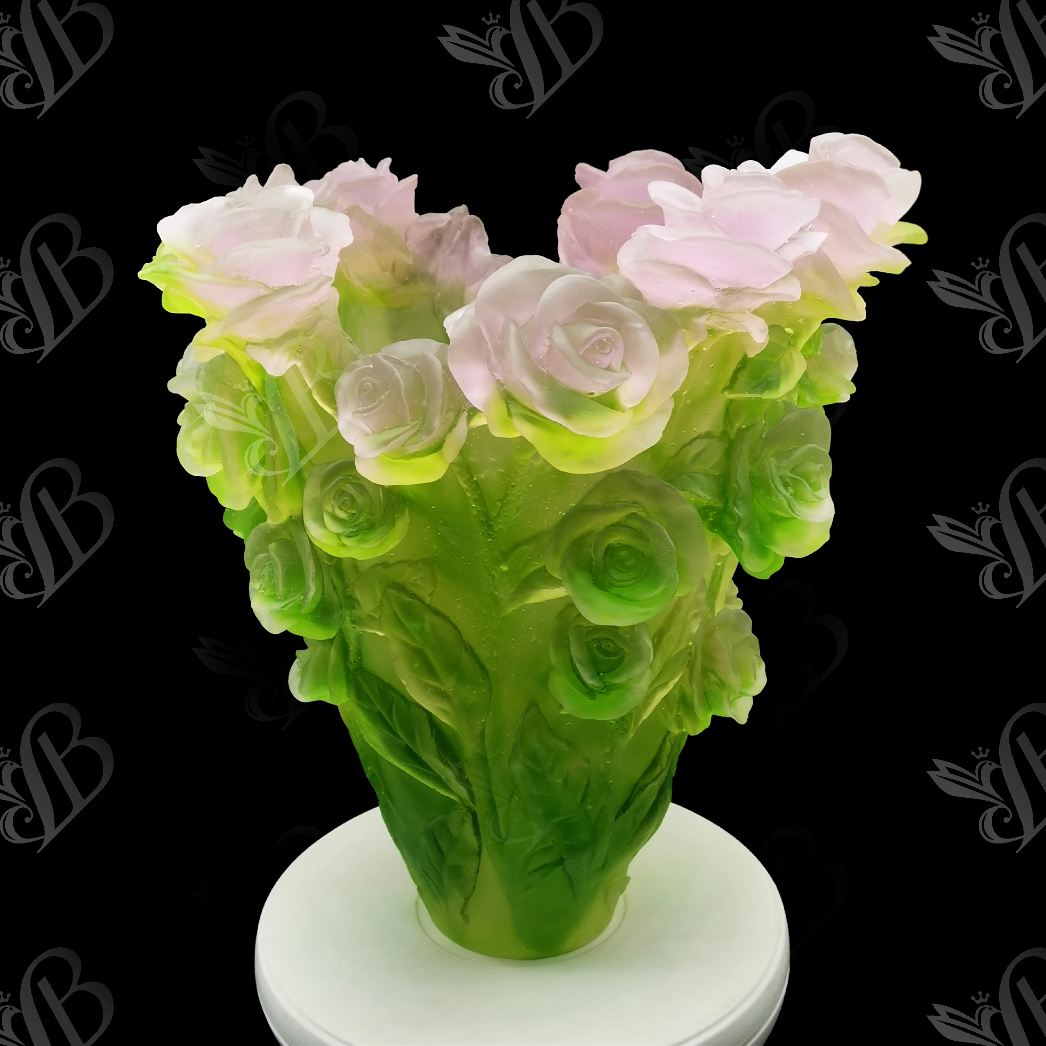 
latest European style high grade crystal rose vase 