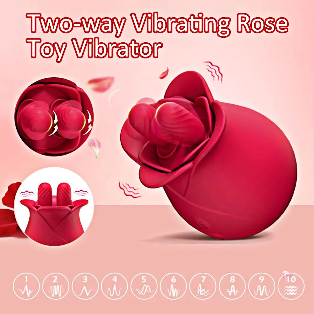 Rose Sex Stimulator for Women Clitoral Nipple Stimulator G Spot Vibrator  Personal Massager Rose Vibrator Sex Toys for Female