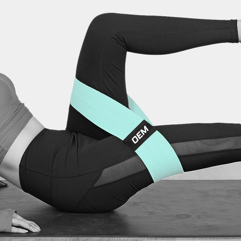 Изготовленный на заказ логотип для занятий йогой 3 уровня тренировки петля фитнес-полосы сопротивления