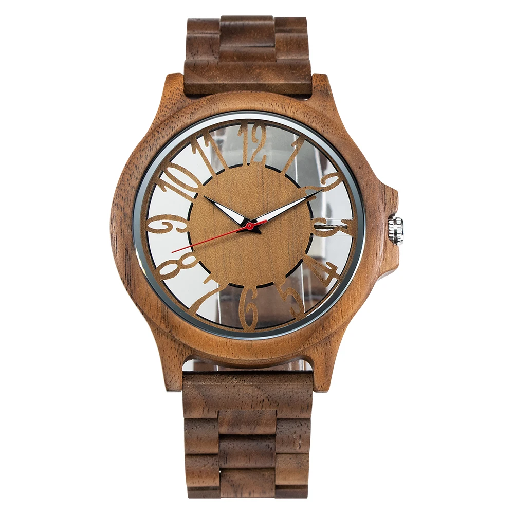 Wholesale Custom Quartz Watches with Natural Wood Bands