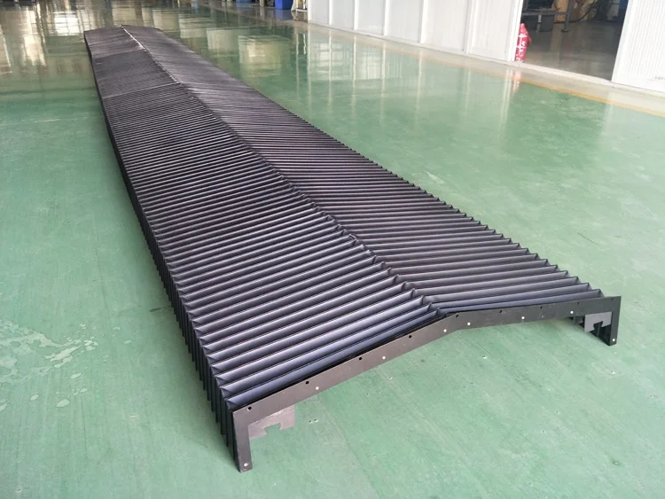 Housse De Protection Accordéon En Toile Noire Pour Machine CNC - 300mm - Neuve