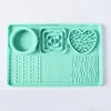 Large green pet slow food mat