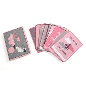 High-quality Customized Educational Learning Flashcards Custom Printing Commemorate Baby Monthly Milestone Cards