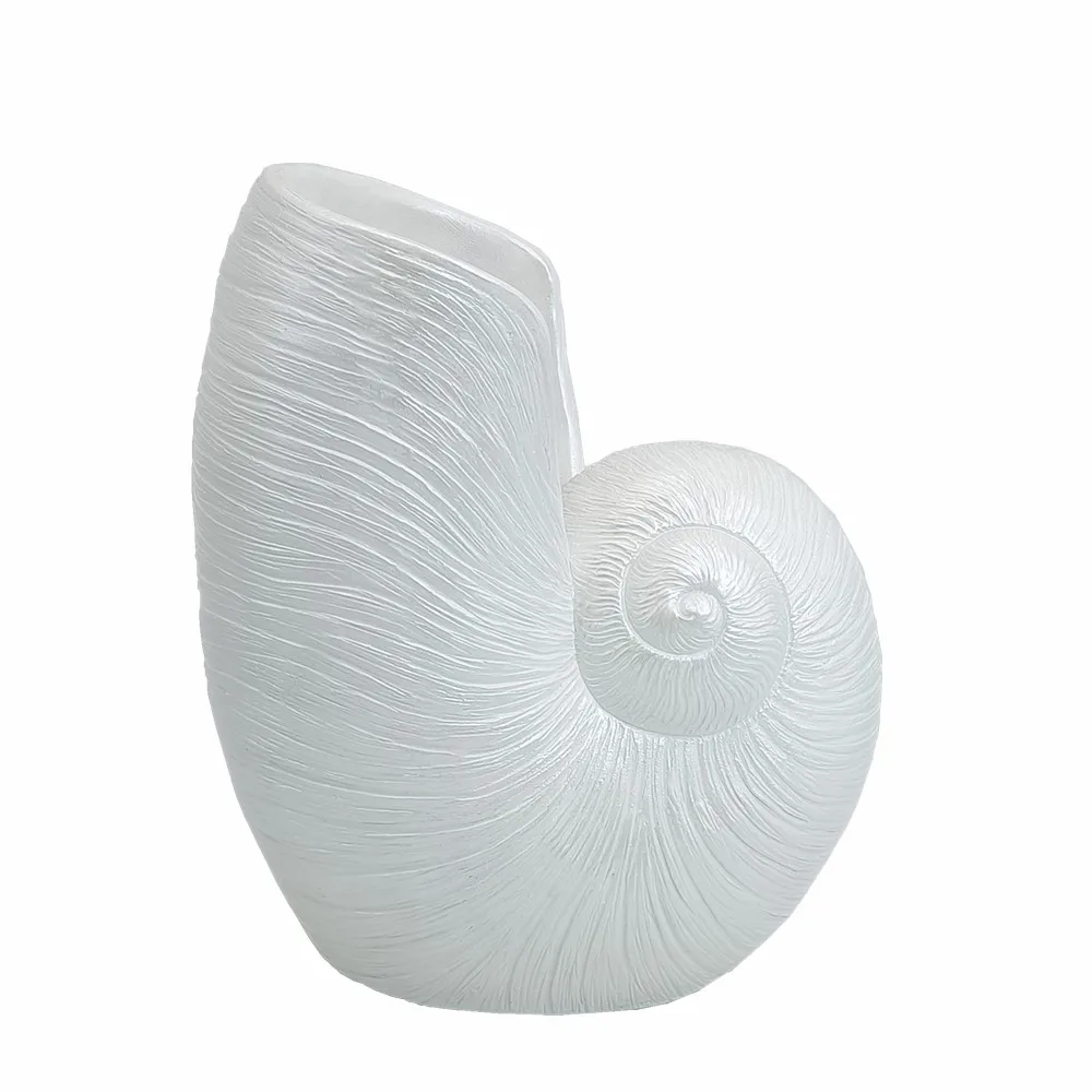 Настольный декор, 10 дюймов, домашнее украшение, полирезиновая ваза для цветов, глиняный эффект, сосуд из полимерной смолы с ручкой