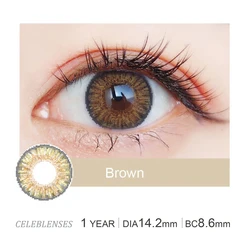 wholesale yearly cat eye crazy lens luxurious contact lens case sweety topaz