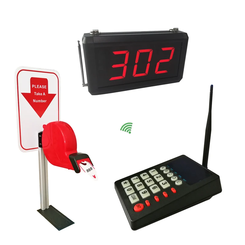 Queue Management System With Ticket Dispenser Queue Number Display Queue Manage Keypad Wireless