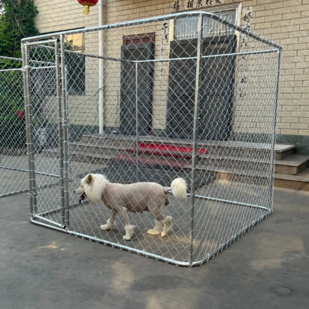 6-foot Metal Dog Kennel - Durable & Portable Folding Pet Carrier