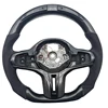 Alcantara+Carbon Fibre+led +white Stitching