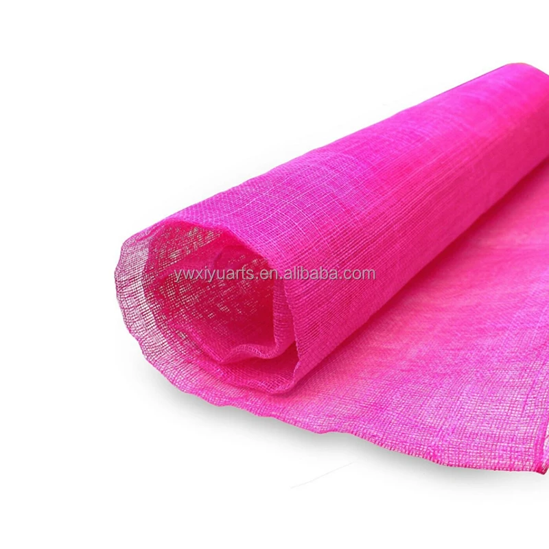Factory Wholesale Dyed Sinamay Fabric (Plain Weave 90cm Wide) for Millinery Hats-Trade Assurance Payment