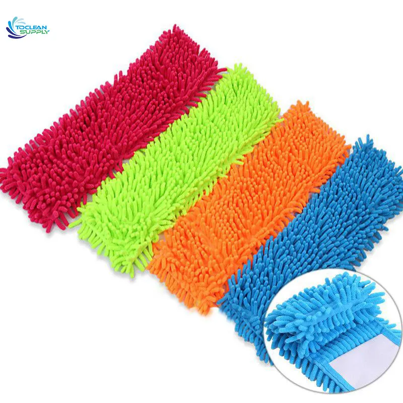 Factory Supplied Reusable 40 CM Washable Mop Pads Cleaning Dust Head Replacement Replacing Microfiber Flat Mops