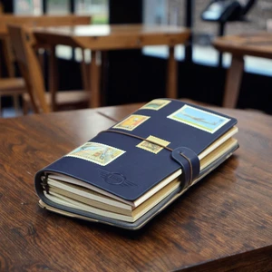 Fast Shipping Vintage Leather A6 Notebook Personalized Customizable Refillable Loose Leaf Travel Journal for Business Gift