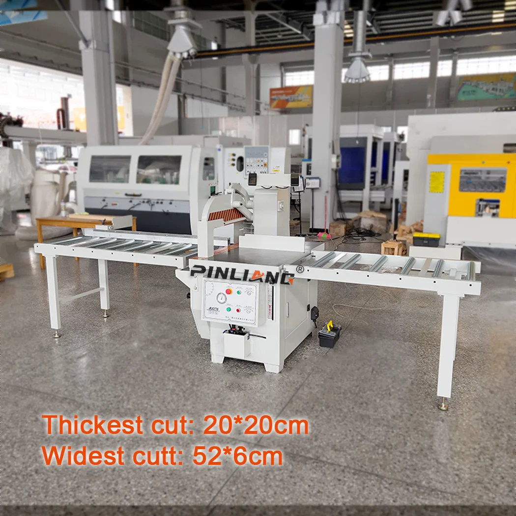 PINLIANG Woodworking Circular Waw Cutting Machine Industrial Pneumatic Control Wood Cross Cut off Saw