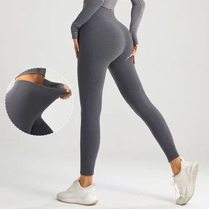 2026 Custom Logo Spandex Sportswear Women High Waist Yoga Pants Gym Workout Tight Fitness Clothings Butt Lift Yoga Leggings