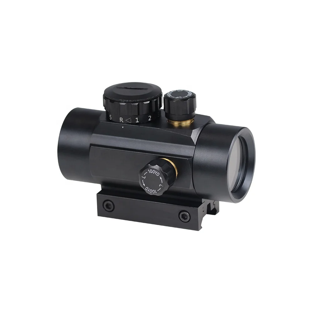 1x40RD Red Green Dot Sight Scope Reflex Sight with Quick Adjustment Knob 20mm/11mm