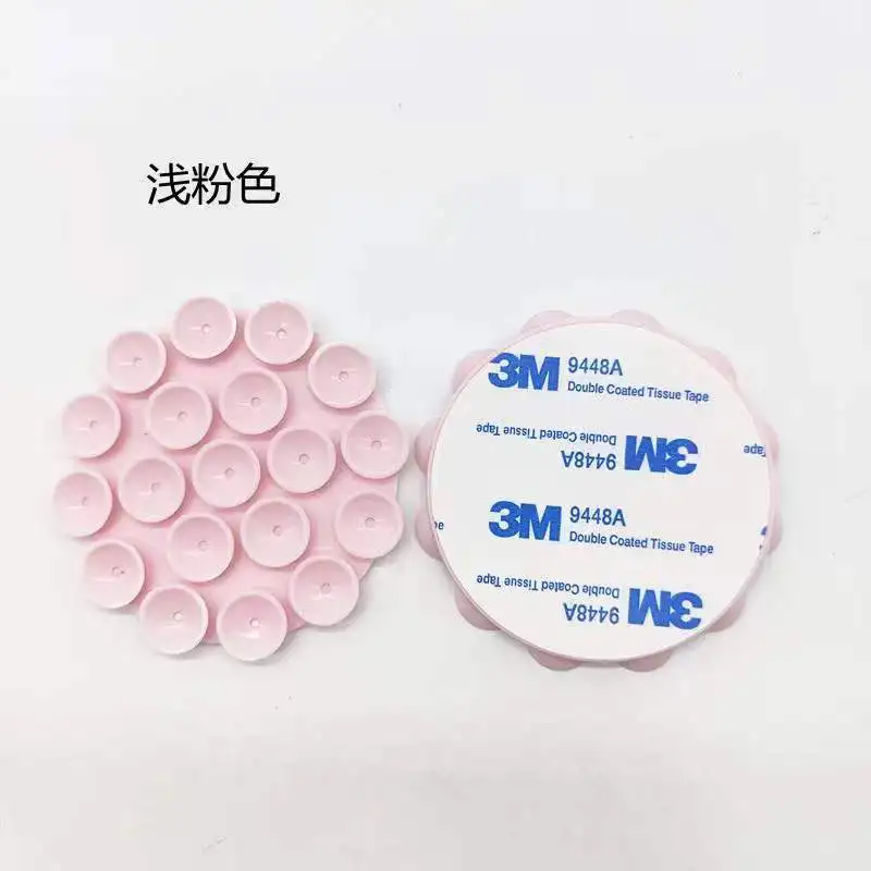 silicone suction fixture suction cups sticky pad for mobile phone