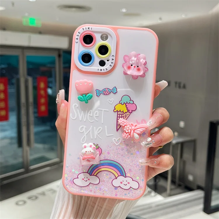 Custodia Per Telefono Con Strass Glitterati 2024 Con Ciondolo A - Foto 10