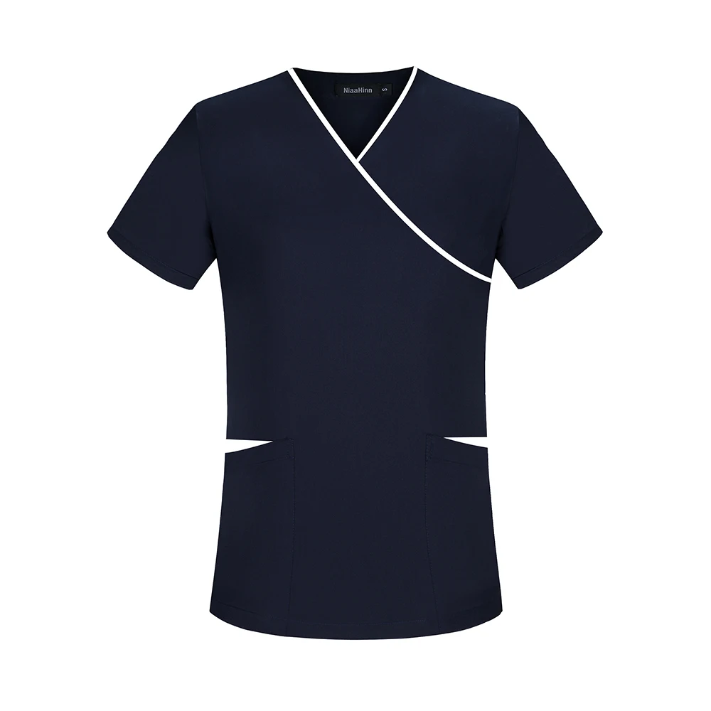 Hot Selling V Neck Hospital Uniforms Oem Custom Logo Scrubs Sets