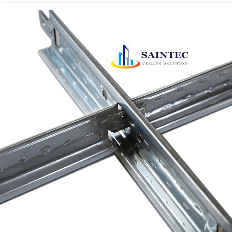 Modern Design T Grid Suspension System Drop Ceiling Components Suspended Galvanized Steel Ceilings ISO9001-2000 Certified 5-Year
