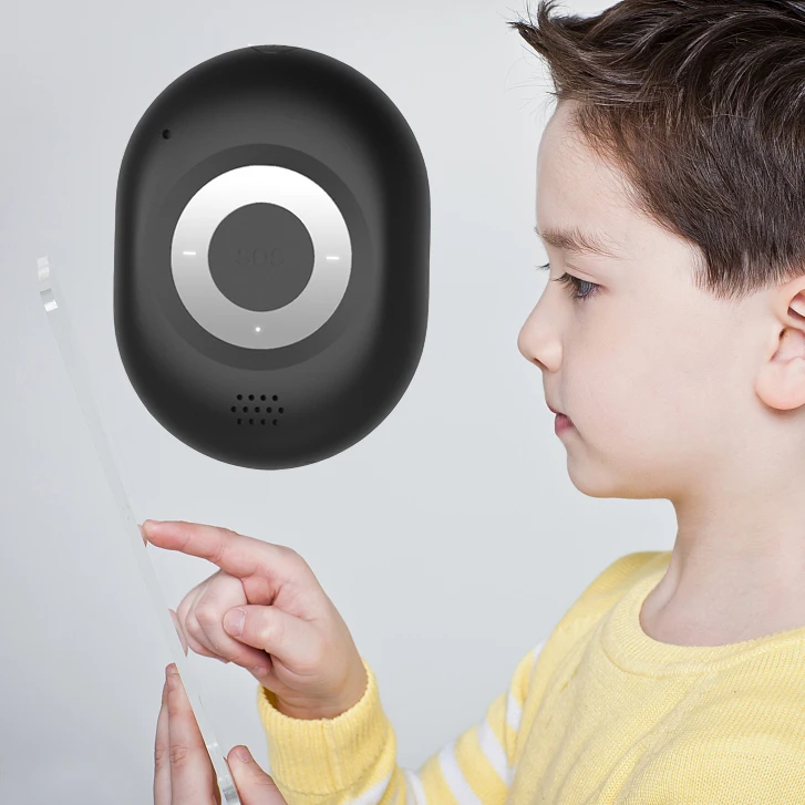 Mini rastreador GPS para niños, collar con alarma para ancianos