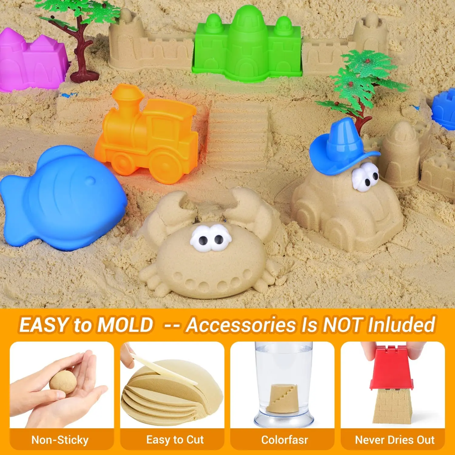 Новое поступление оптовая продажа набор волшебных песочных игровых замков для