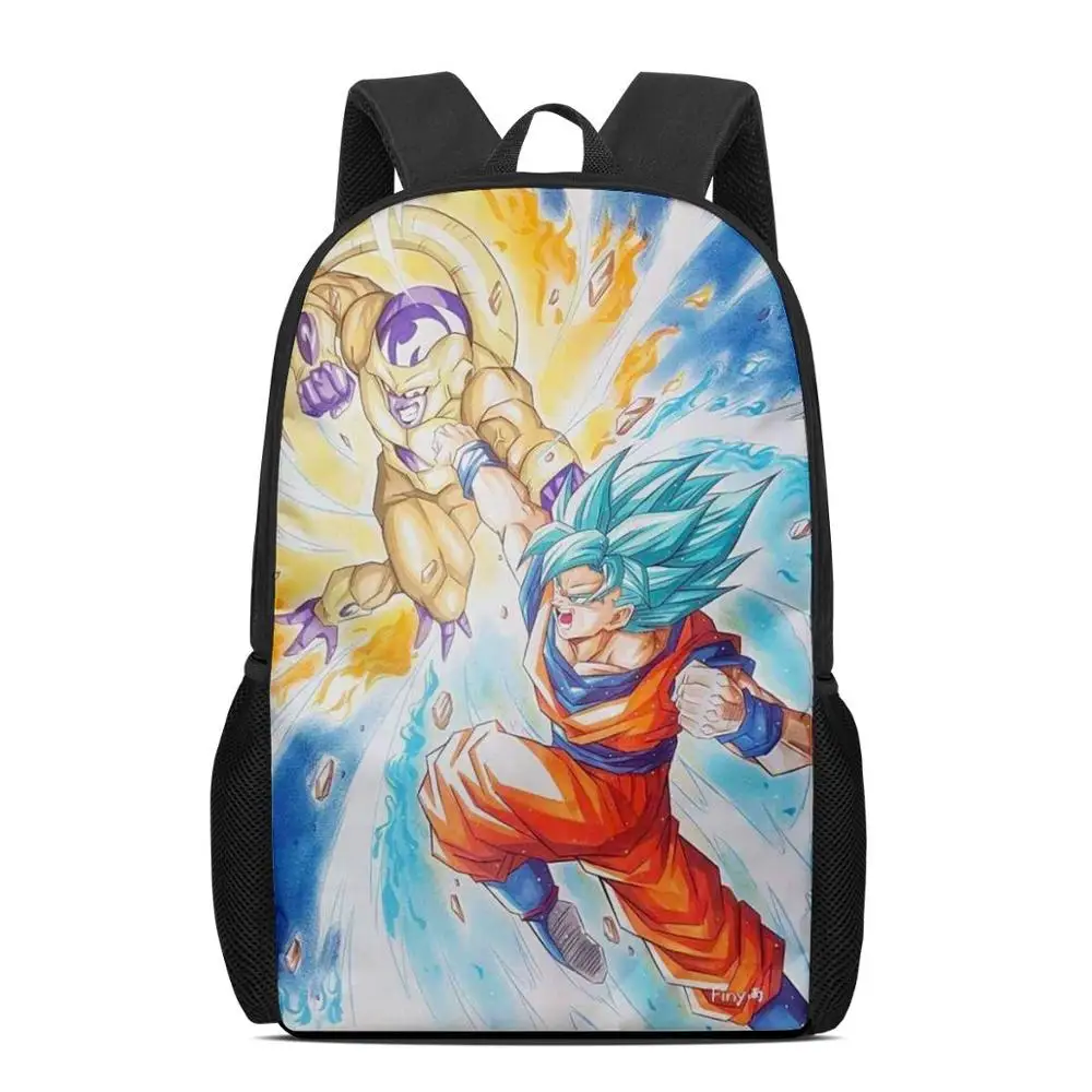 Anime Dragon Ball Z Backpack Ins Cool Goku Vegeta Boys Girls Capacity  School Bags Cartoon Graffiti Travel Casual Mochilas - AliExpress