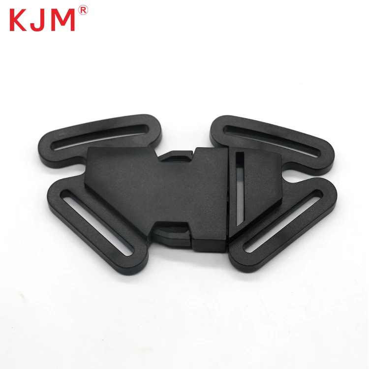 Wholesale Customizable 4 Way Quick Release Plastic Seat Belt 38mm Side Release Buckle for Car and Baby Stroller Pushchair